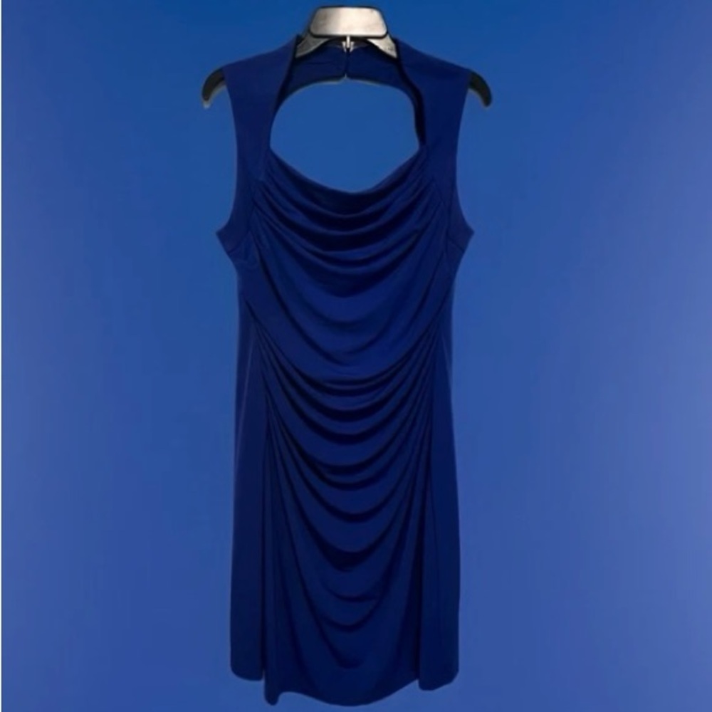 Spense Royal Blue Backless Dress
